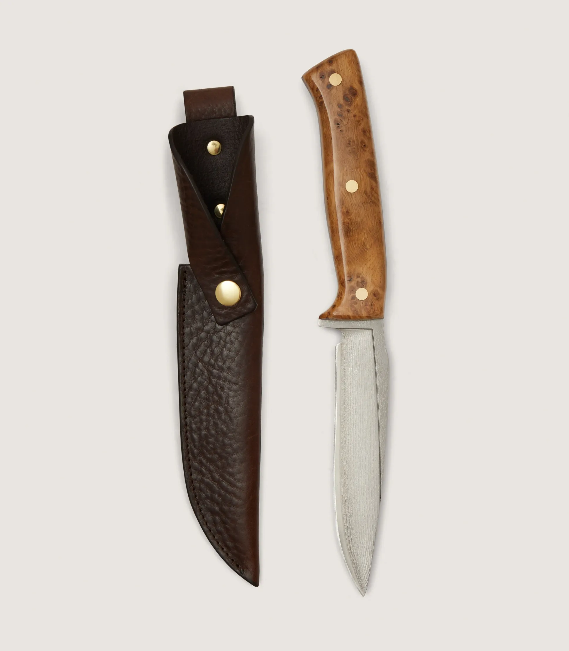 Coldharbour Hunter Knife - 5 inch In Burr Oak