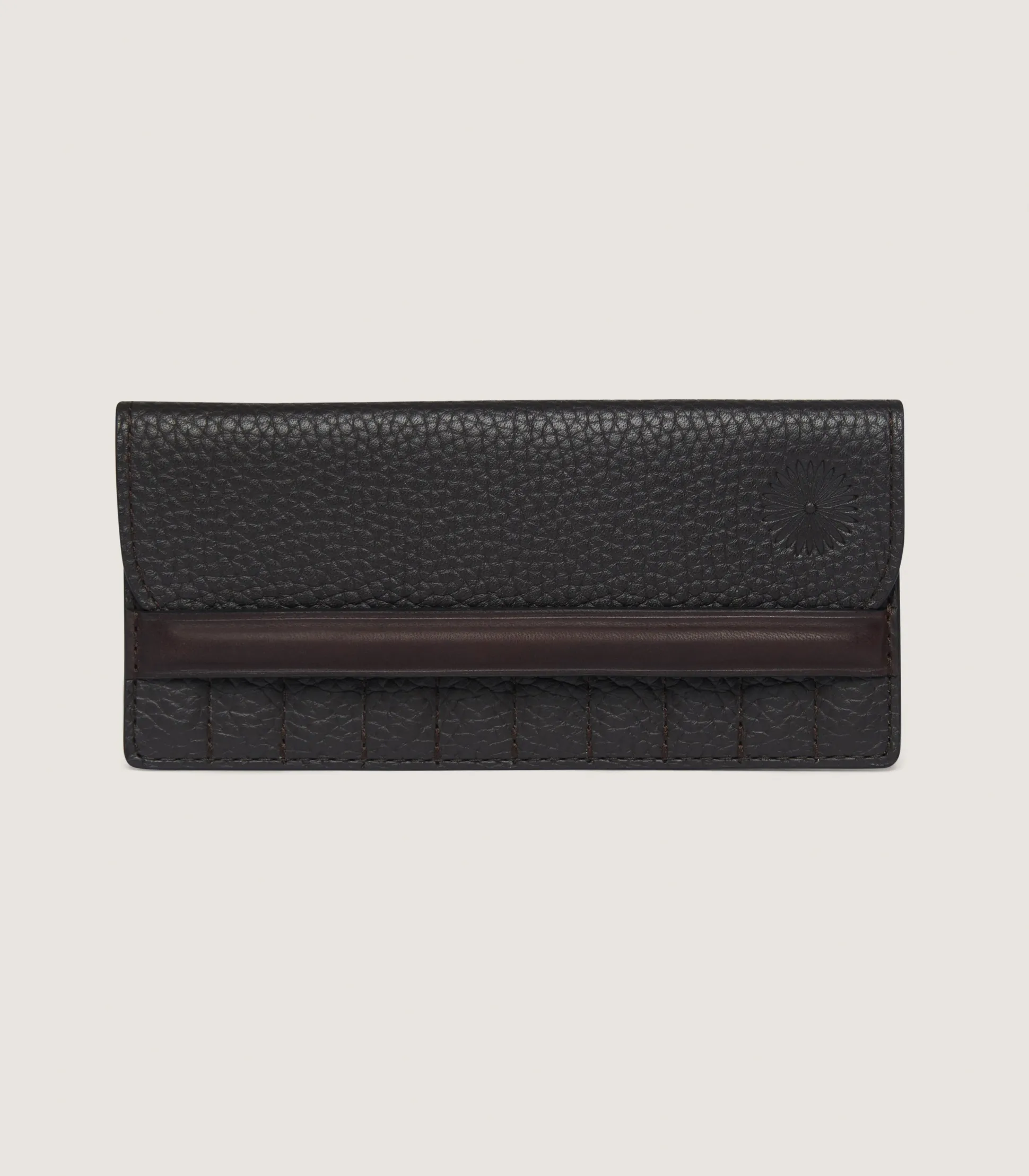 Featherburst Traditional Wallet Position Finder in Dark Brown