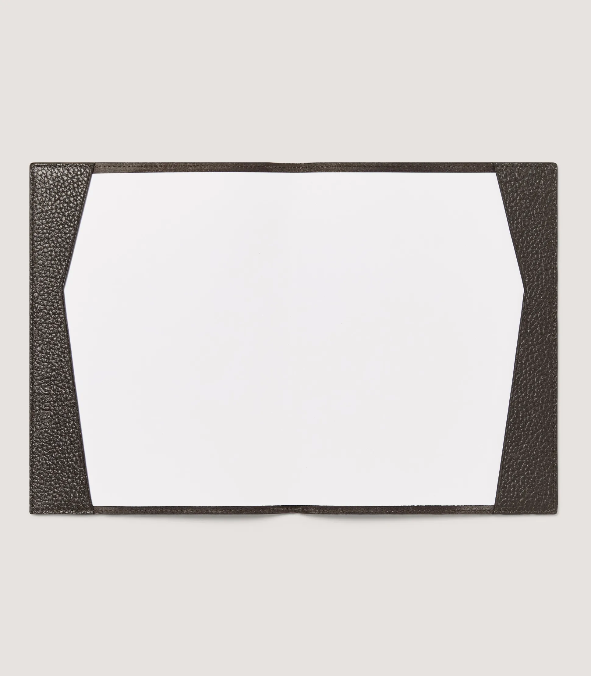 Leather Notebook Cover in Dark Brown