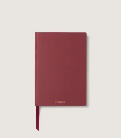 Leather Notebook Cover in Dark Brown