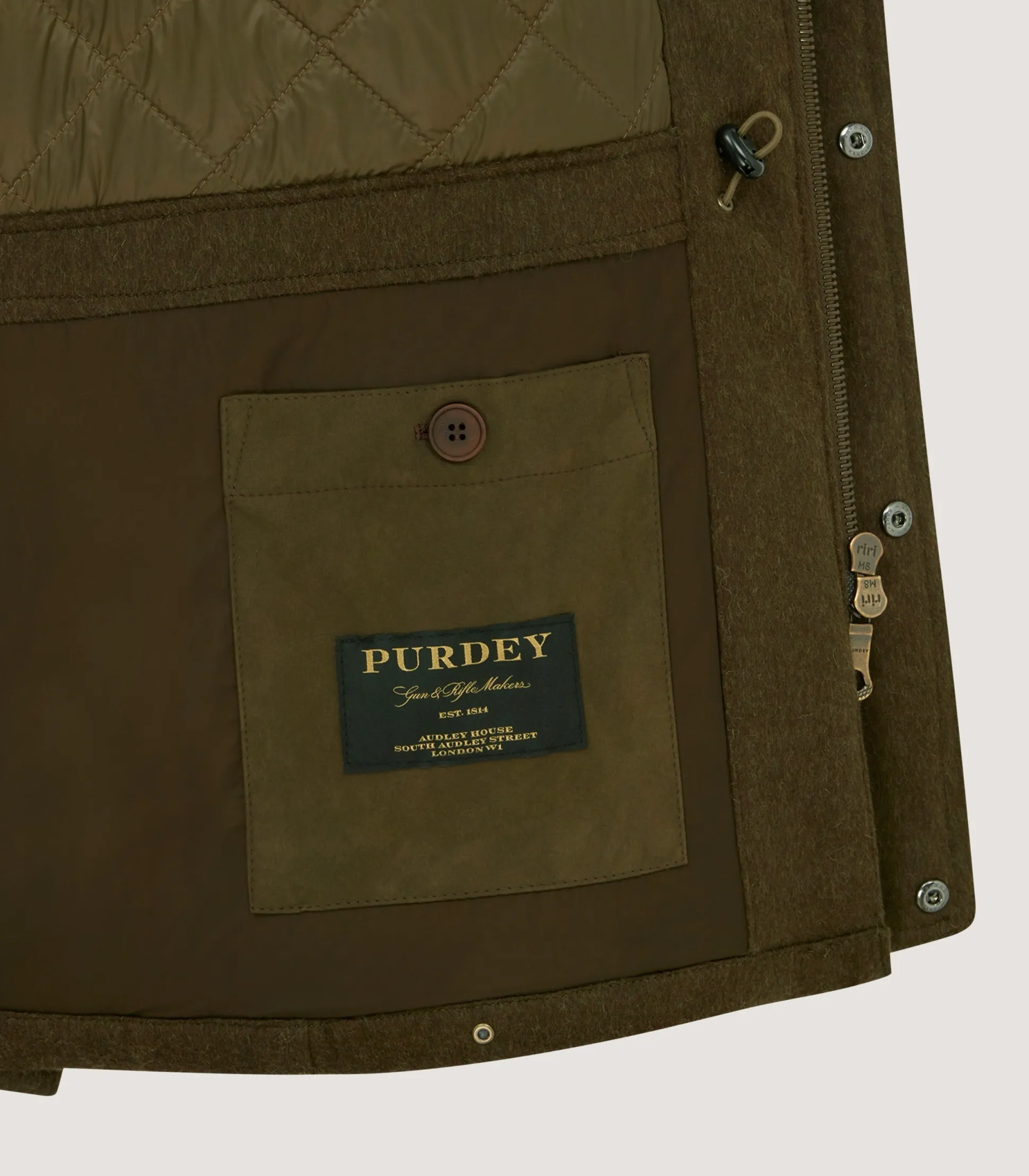 Men's Loden Raglan Field Coat in Loden