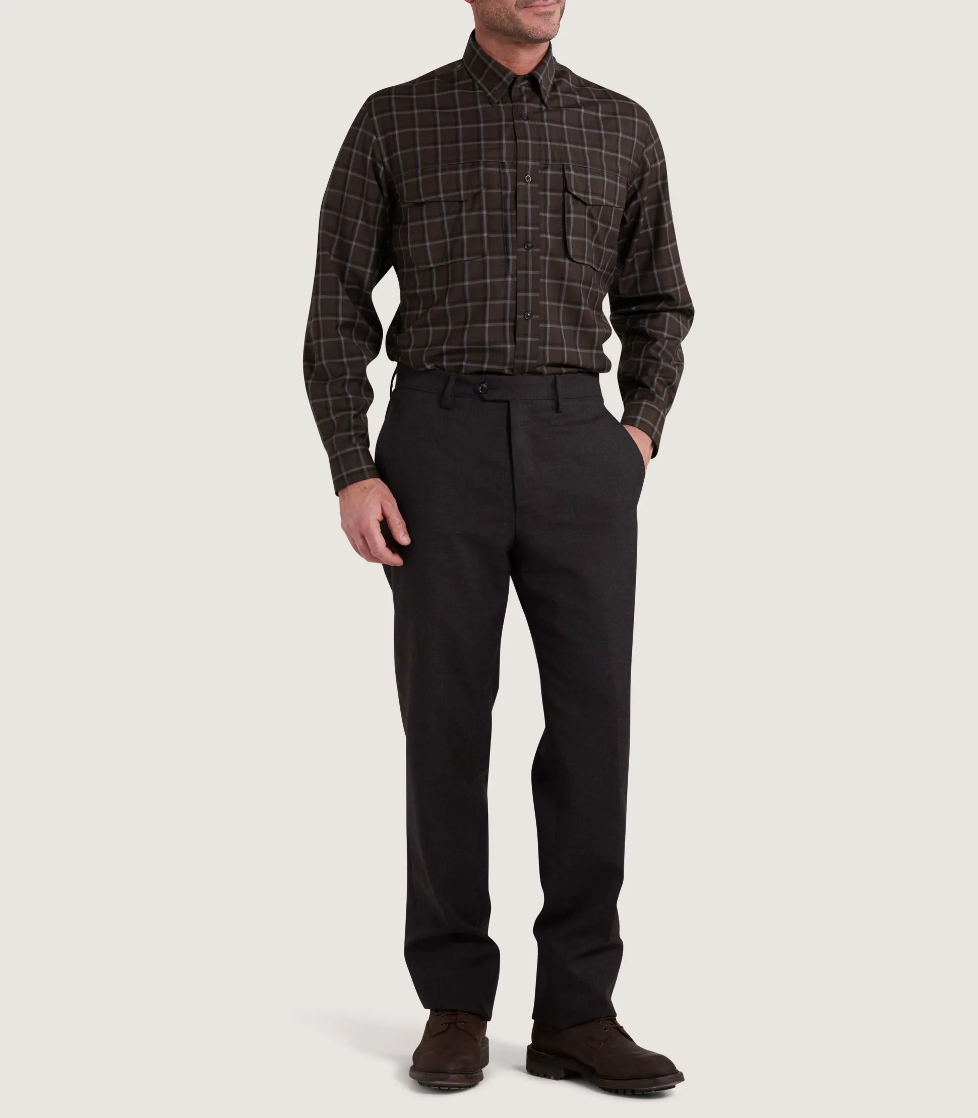 Men's Merino Field Shirt in Loden