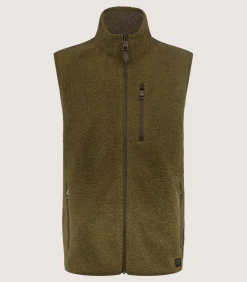 Men's Merino Purdey Fleece Gilet In Lichen