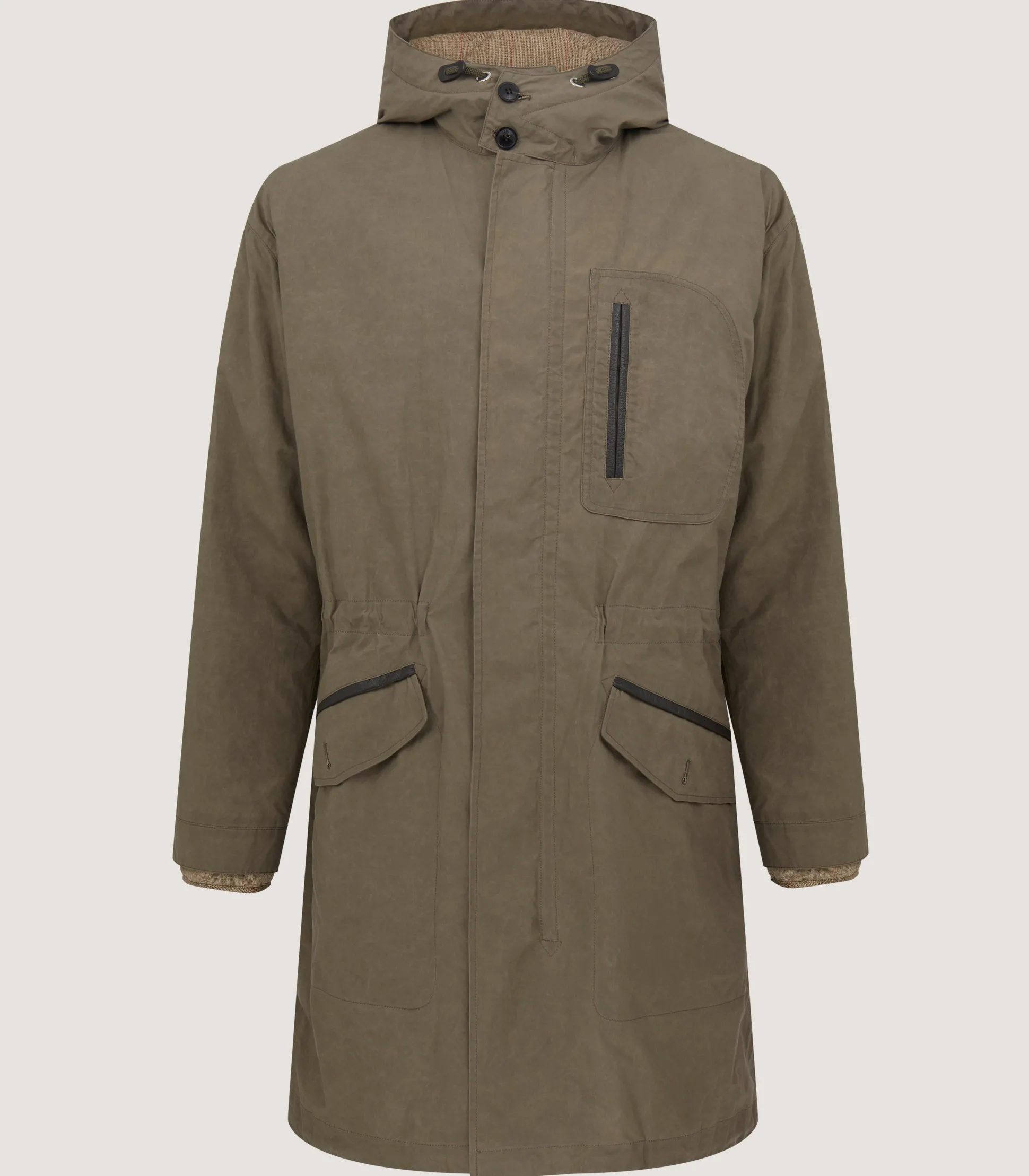 Men's Ridge Parka Jacket In Tobacco