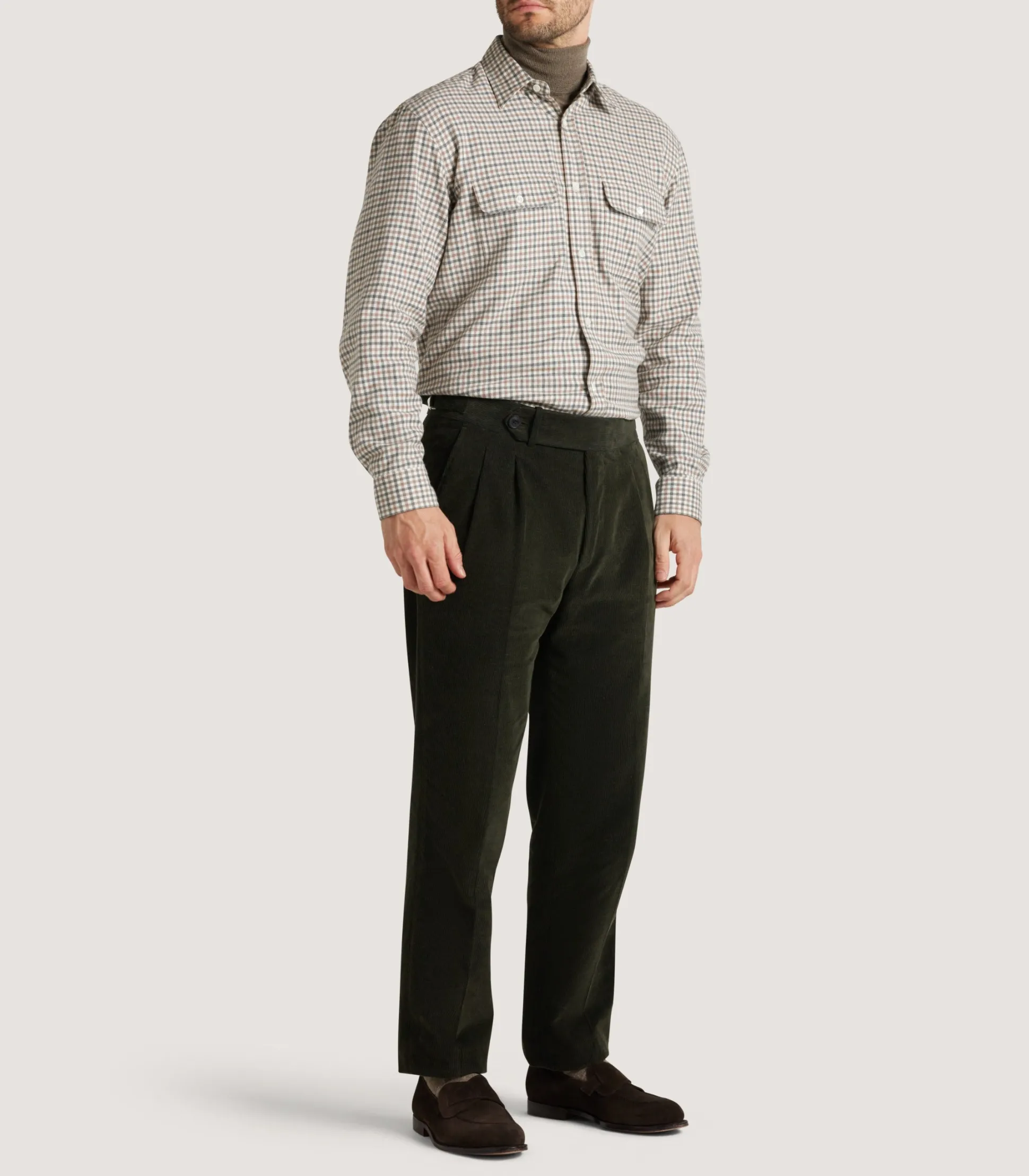Men's Side Buckle Trouser In Loden