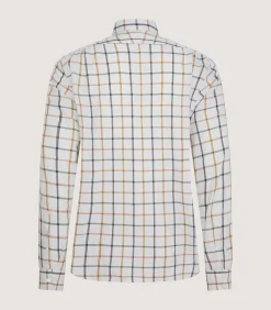 Men's Summer Sporting Windowpane Pocket Shirt In Green