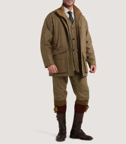 Men's Tweed Raglan Field Coat in Morar
