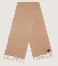 Plain Cashmere Scarf In Camel