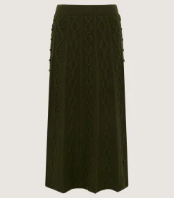 Women's Cashmere Aran Skirt