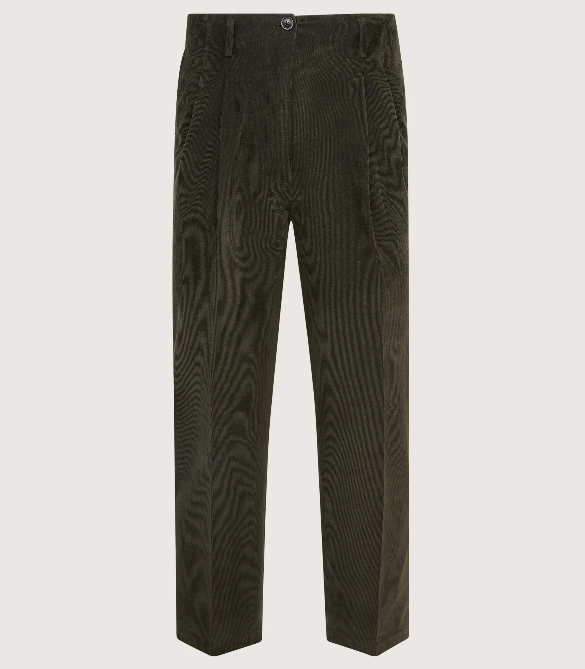 Women's Double Pleat Trouser In Loden