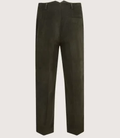 Women's Double Pleat Trouser In Loden
