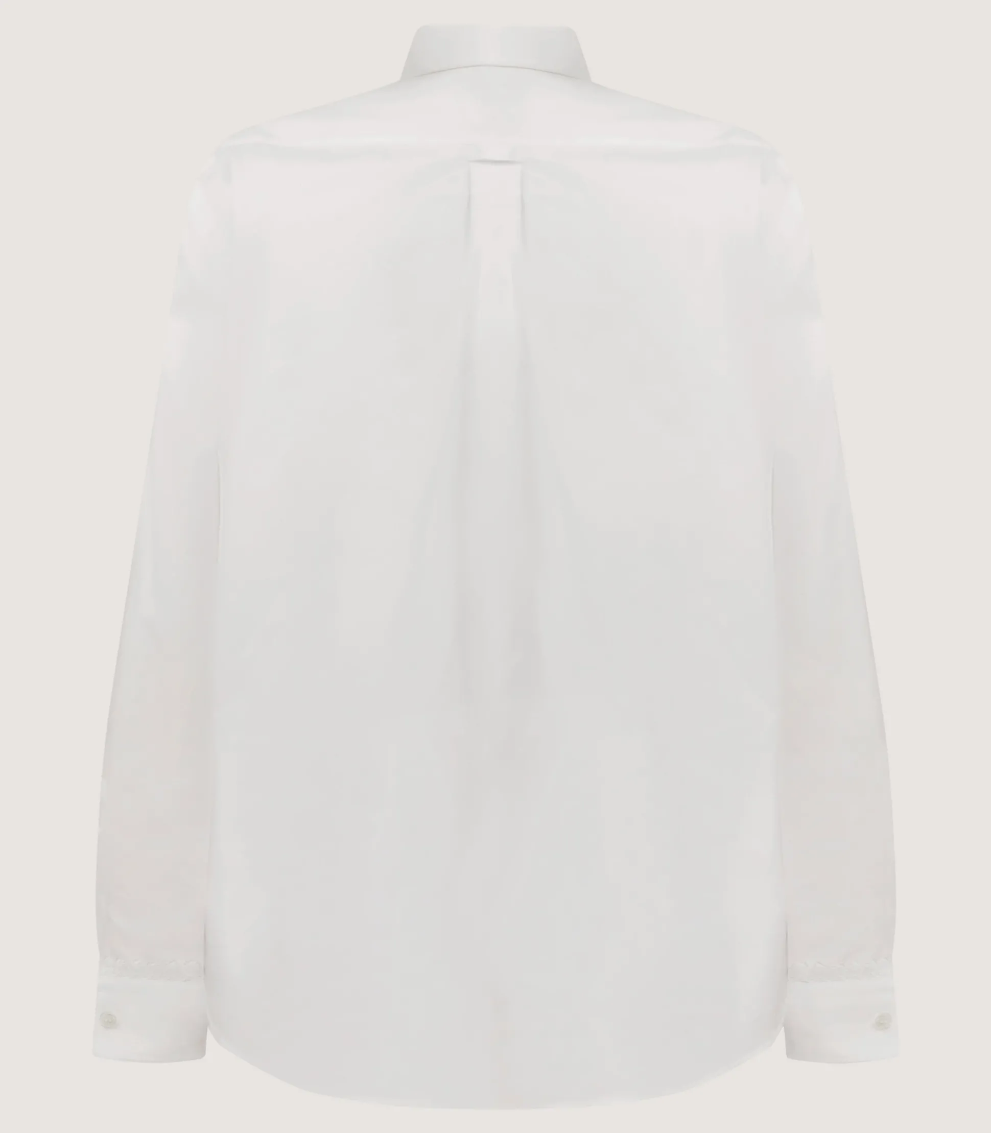 Women's Lace Placket Shirt in White