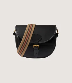Bridle Leather Cartridge Bag In Dark Brown
