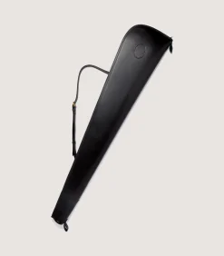 Bridle Leather Gun Cover In Dark Brown