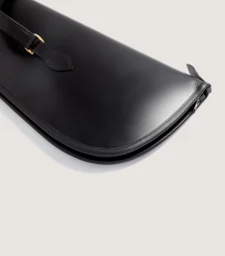 Bridle Leather Gun Cover In Dark Brown