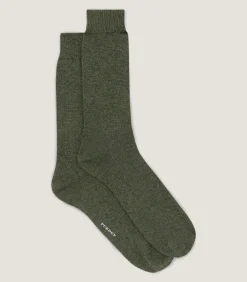 Cashmere Blend Socks in Loden