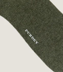 Cashmere Blend Socks in Loden