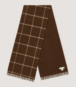 Cashmere Mix Scarf In Chocolate