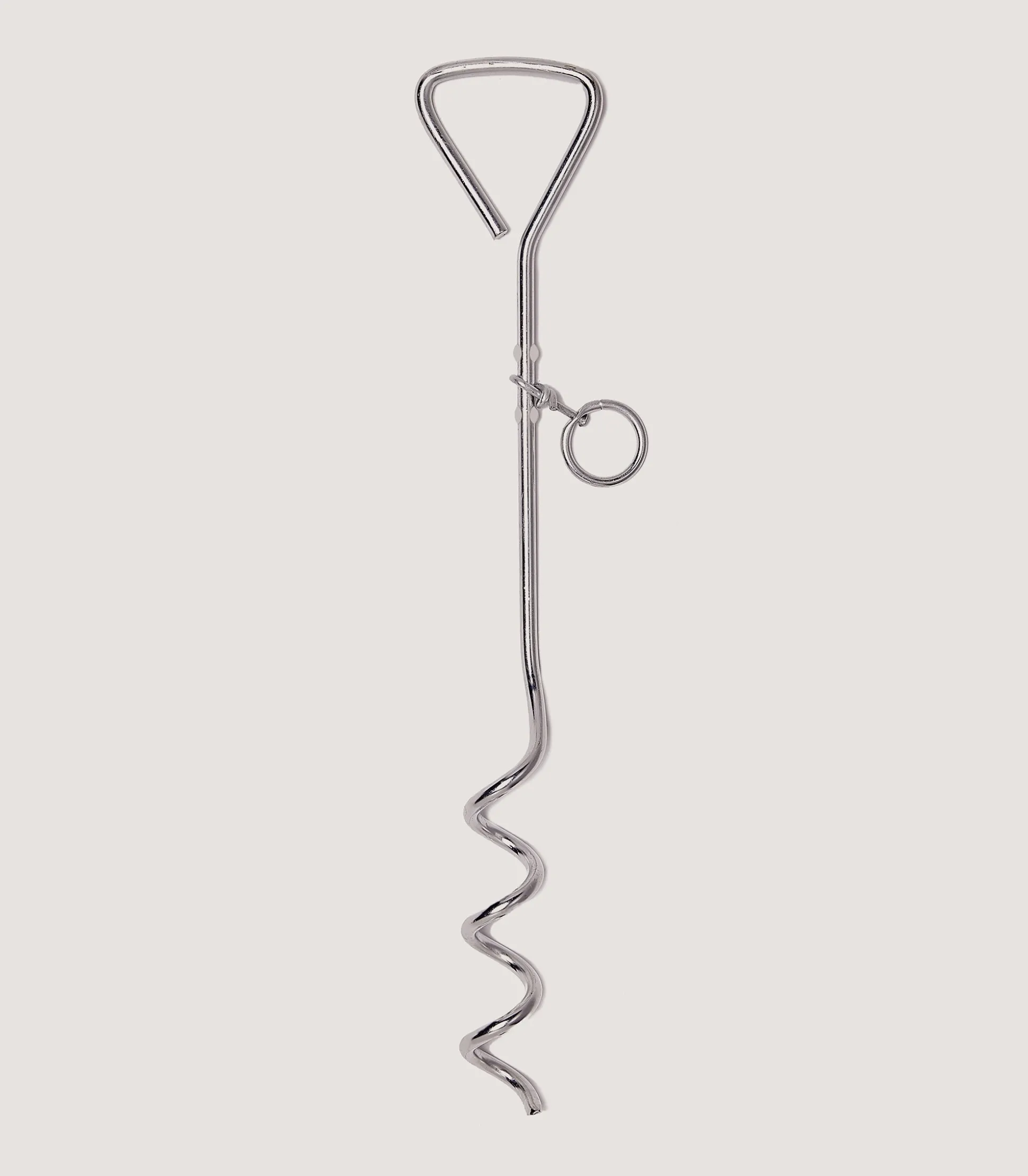Corkscrew Dog Stake In Steel