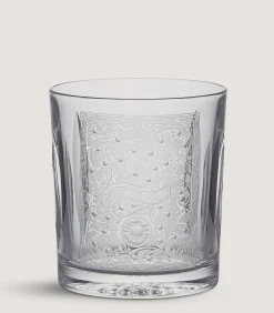 Crystal Tumbler With Scroll Engraving