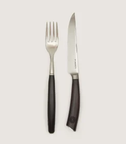 Cutlery Set in Dark Brown