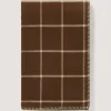 Double Face Cashmere Mix Blanket In Chocolate