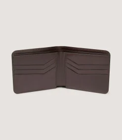 Featherburst Billfold Wallet In Dark Brown