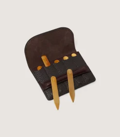 Featherburst Wallet Position Finder In Dark Brown