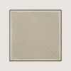Geometric Pocket Square in Ecru