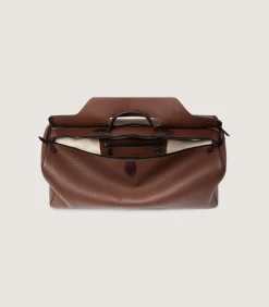Leather Holdall Suiter Decoy in Cognac