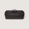 Leather Holdall Suiter Decoy in Dark Brown