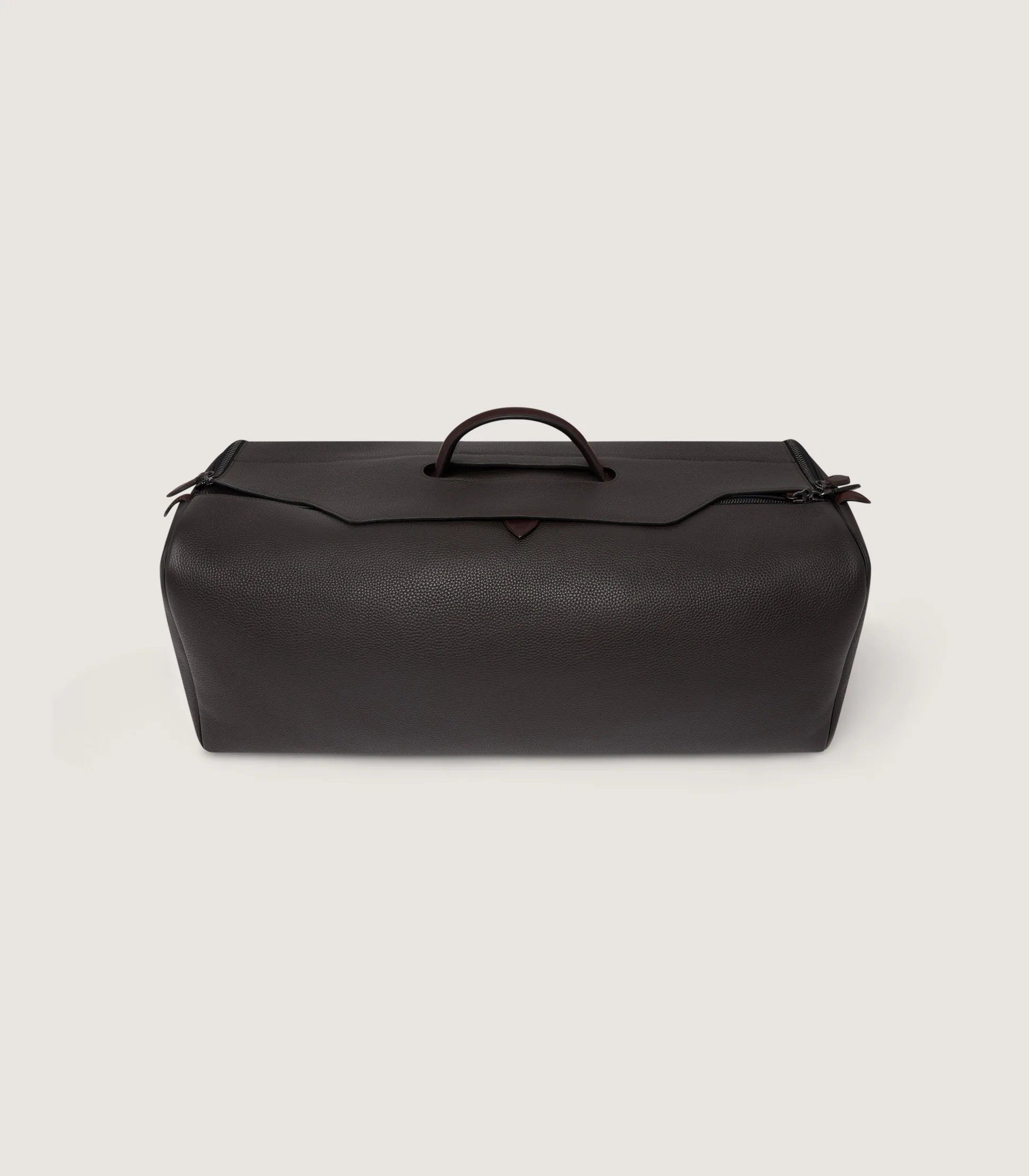 Leather Holdall Suiter Decoy in Dark Brown