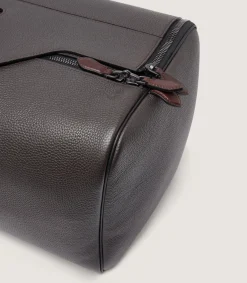 Leather Holdall Suiter Decoy in Dark Brown