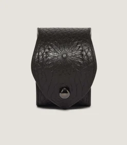 Leather Napkin Ring in Dark Brown
