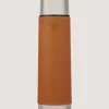 Leather Thermos Flask In Tan