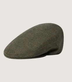 Litton Short Peak Tweed Cap In Strathbeg