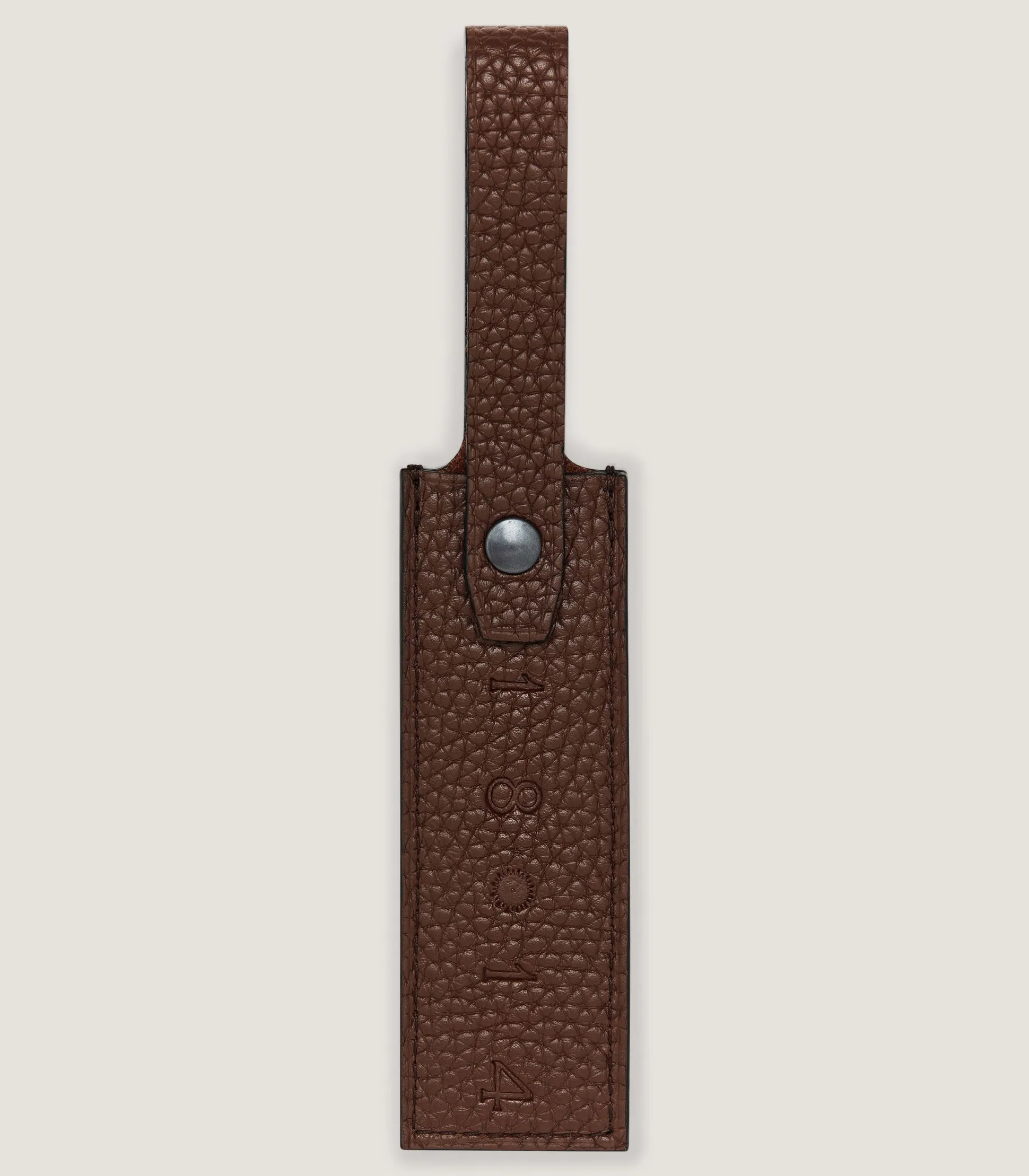 Luggage Tag in Cognac