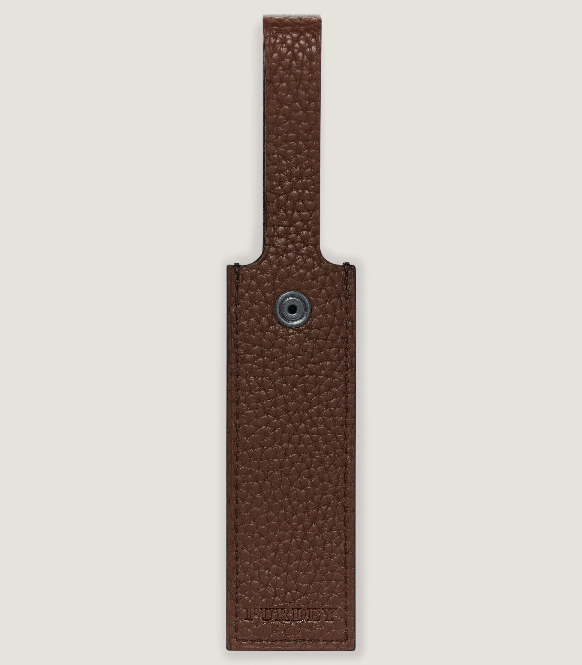 Luggage Tag in Cognac