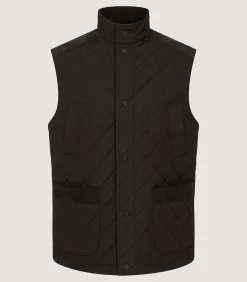 Men's Cambridge Quilted Gilet in Walnut