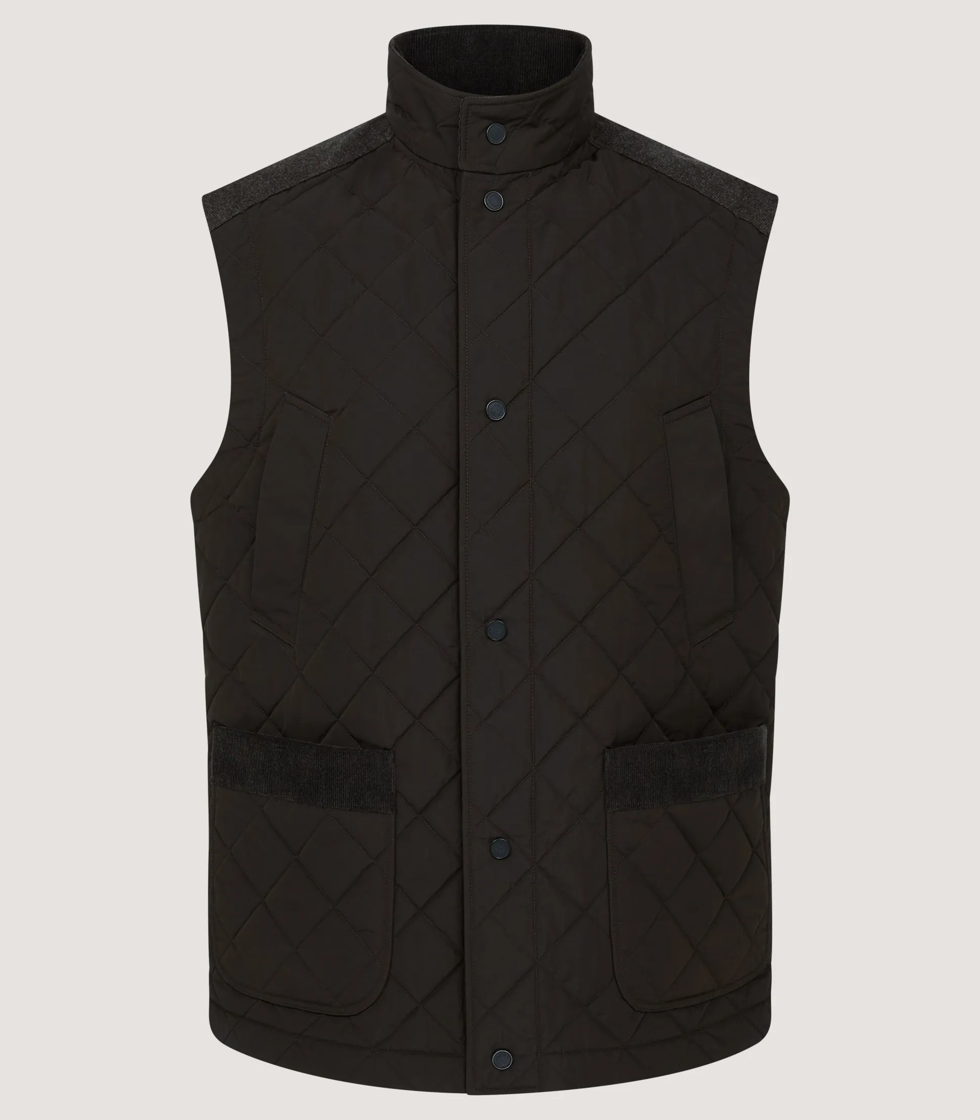 Men's Cambridge Quilted Gilet in Walnut
