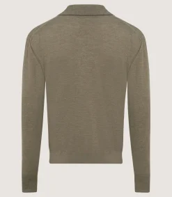 Men's Cashmere Duke Polo in Taupe