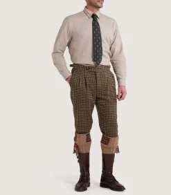 Men's Cashmere Tweed Two Pleat Breek with Storm Cuff in Langshaw