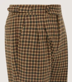 Men's Cashmere Tweed Two Pleat Breek with Storm Cuff in Langshaw