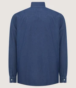 Men's Chambray Shirt in Denim Blue