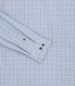Men's Cotton Cashmere Sporting Shirt In Loch Blue
