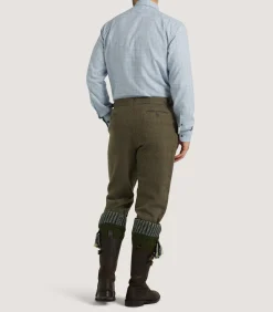 Men's Cotton Cashmere Sporting Shirt In Loch Blue