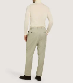 Men's Extra Fine Worsted Cashmere Seamless Turtleneck In Ivory