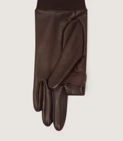 Men's Hairsheep Leather Sporting Gloves Left Handed In Brown