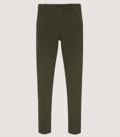 Men's Heavy Cotton Trousers In Winter Moss