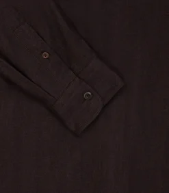 Men's Herringbone Double Pocket Shirt In Walnut